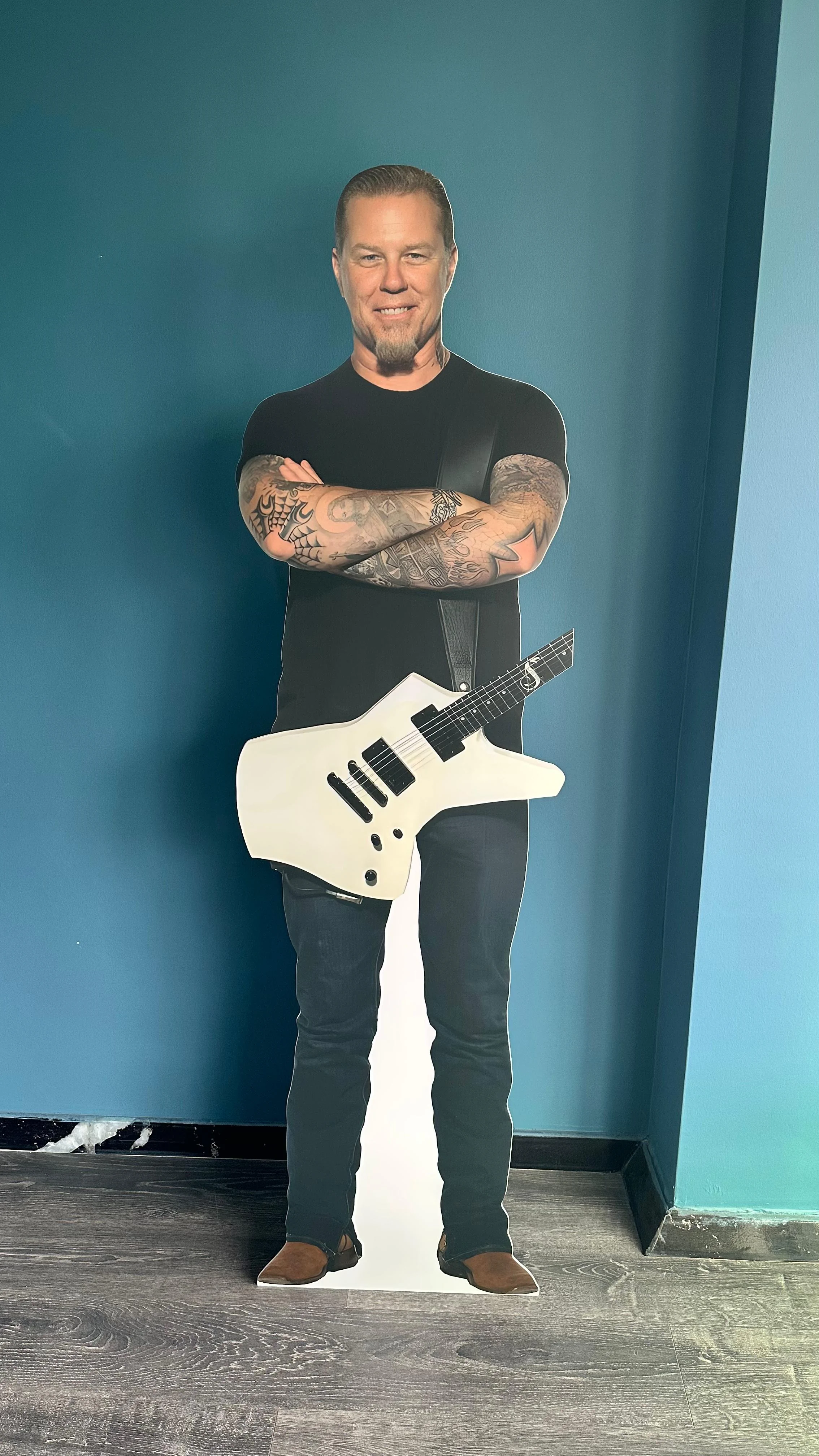 James Hetfield Maketi Ayaklı Metallica Tam Boy Plastik Maket Cansız Sanatçı Maketi Metallica Maket